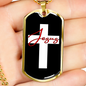 Jesus Red Cross Christian Necklace Stainless Steel or 18k Gold Dog Tag 24" Chain-Express Your Love Gifts