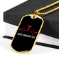Jesus Saved My Life Pulse Christian Necklace Stainless Steel or 18k Gold Dog Tag 24" Chain-Express Your Love Gifts