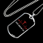 Jesus Saved My Life Pulse Christian Necklace Stainless Steel or 18k Gold Dog Tag 24" Chain-Express Your Love Gifts