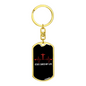 Jesus Saved My Life Pulse Keychain Stainless Steel or 18k Gold Dog Tag Keyring-Express Your Love Gifts