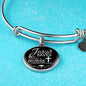 Jesus Saves I'm Just A Nurse Circle Bangle Stainless Steel or 18k Gold-Express Your Love Gifts