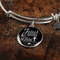 Jesus Saves I'm Just A Nurse Circle Bangle Stainless Steel or 18k Gold-Express Your Love Gifts