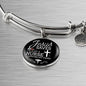 Jesus Saves I'm Just A Nurse Circle Bangle Stainless Steel or 18k Gold-Express Your Love Gifts