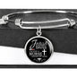 Jesus Saves I'm Just A Nurse Circle Bangle Stainless Steel or 18k Gold-Express Your Love Gifts
