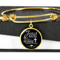 Jesus Saves I'm Just A Nurse Circle Bangle Stainless Steel or 18k Gold-Express Your Love Gifts