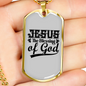 Jesus The Blessing Christian Necklace Stainless Steel or 18k Gold Dog Tag 24" Chain-Express Your Love Gifts