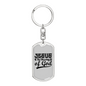 Jesus The Blessing Keychain Stainless Steel or 18k Gold Dog Tag Keyring-Express Your Love Gifts