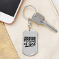 Jesus The Blessing Keychain Stainless Steel or 18k Gold Dog Tag Keyring-Express Your Love Gifts
