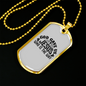 Jesus The Way Christian Necklace Stainless Steel or 18k Gold Dog Tag 24" Chain-Express Your Love Gifts