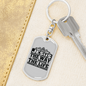 Jesus The Way John 14:6 Black Keychain Stainless Steel or 18k Gold Dog Tag Keyri;-Express Your Love Gifts
