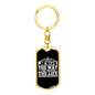 Jesus The Way John 14:6 Keychain Stainless Steel or 18k Gold Dog Tag Keyring-Express Your Love Gifts