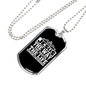 Jesus The Way White Christian Necklace Stainless Steel or 18k Gold Dog Tag 24" Chain-Express Your Love Gifts