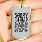 Jesus Today Christian Necklace Stainless Steel or 18k Gold Dog Tag 24" Chain-Express Your Love Gifts