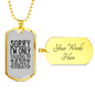 Jesus Today Christian Necklace Stainless Steel or 18k Gold Dog Tag 24" Chain-Express Your Love Gifts