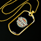 Jesus Vibes Christian Necklace Stainless Steel or 18k Gold Dog Tag 24" Chain-Express Your Love Gifts