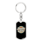 Jesus Vibes Keychain Stainless Steel or 18k Gold Dog Tag Keyring-Express Your Love Gifts