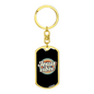 Jesus Vibes Keychain Stainless Steel or 18k Gold Dog Tag Keyring-Express Your Love Gifts