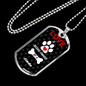 Jindo Love Is Stainless Steel or 18k Gold Dog Tag 24" Chain-Express Your Love Gifts