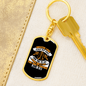John 15:13 Greater Love Keychain Stainless Steel or 18k Gold Dog Tag Keyring-Express Your Love Gifts