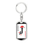 Joker Card Keychain Dog Tag Stainless Steel or 18k Gold-Express Your Love Gifts