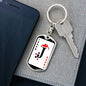 Joker Card Keychain Dog Tag Stainless Steel or 18k Gold-Express Your Love Gifts