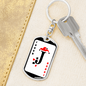 Joker Card Swivel Keychain Dog Tag Stainless Steel or 18k Gold-Express Your Love Gifts
