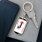 Joker Card Swivel Keychain Dog Tag Stainless Steel or 18k Gold-Express Your Love Gifts