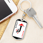 Joker Card Swivel Keychain Dog Tag Stainless Steel or 18k Gold-Express Your Love Gifts