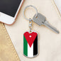 Jordan Flag Keychain Dog Tag Stainless Steel or 18k Gold-Express Your Love Gifts