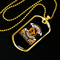 Journey Never Easy Necklace Stainless Steel or 18k Gold Dog Tag 24" Chain-Express Your Love Gifts