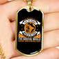 Journey Never Easy Necklace Stainless Steel or 18k Gold Dog Tag 24" Chain-Express Your Love Gifts