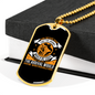 Journey Never Easy Necklace Stainless Steel or 18k Gold Dog Tag 24" Chain-Express Your Love Gifts