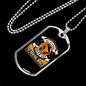 Journey Never Easy Necklace Stainless Steel or 18k Gold Dog Tag 24" Chain-Express Your Love Gifts