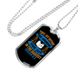 Joy And Harvest Christian Necklace Stainless Steel or 18k Gold Dog Tag 24" Chain-Express Your Love Gifts