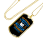 Joy And Harvest Christian Necklace Stainless Steel or 18k Gold Dog Tag 24" Chain-Express Your Love Gifts