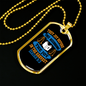 Joy And Harvest Christian Necklace Stainless Steel or 18k Gold Dog Tag 24" Chain-Express Your Love Gifts
