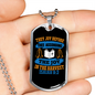 Joy And Harvest Christian Necklace Stainless Steel or 18k Gold Dog Tag 24" Chain-Express Your Love Gifts