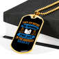 Joy And Harvest Christian Necklace Stainless Steel or 18k Gold Dog Tag 24" Chain-Express Your Love Gifts