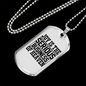 Joy Business Of Heaven Christian Necklace Stainless Steel or 18k Gold Dog Tag 24" Chain-Express Your Love Gifts