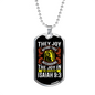 Joy In Harvest Christian Necklace Stainless Steel or 18k Gold Dog Tag 24" Chain-Express Your Love Gifts