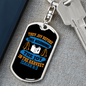 Joy In The Harvest Isaiah 9:3 Keychain Stainless Steel or 18k Gold Dog Tag Keyring-Express Your Love Gifts