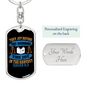 Joy In The Harvest Isaiah 9:3 Keychain Stainless Steel or 18k Gold Dog Tag Keyring-Express Your Love Gifts