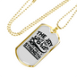 Joy Of Lord Black Christian Necklace Stainless Steel or 18k Gold Dog Tag 24" Chain-Express Your Love Gifts