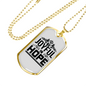 Joyful In Hope Christian Necklace Stainless Steel or 18k Gold Dog Tag 24" Chain-Express Your Love Gifts