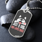 Just a Dog Girl Necklace Stainless Steel or 18k Gold Dog Tag 24" Chain-Express Your Love Gifts