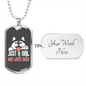 Just a Dog Girl Necklace Stainless Steel or 18k Gold Dog Tag 24" Chain-Express Your Love Gifts