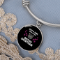 Just A Girl Cat Bracelet Stainless Steel or 18k Gold Circle Bangle-Express Your Love Gifts