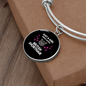 Just A Girl Cat Bracelet Stainless Steel or 18k Gold Circle Bangle-Express Your Love Gifts