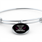 Just A Girl Cat Bracelet Stainless Steel or 18k Gold Circle Bangle-Express Your Love Gifts