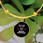 Just A Girl Cat Bracelet Stainless Steel or 18k Gold Circle Bangle-Express Your Love Gifts